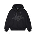 Broken Planet Market Midnight Black Zip Up Hoodie