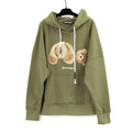 Palm Angels Classic Bear Hoodie - Military Green