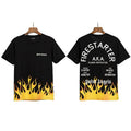Palm Angels Firestarter Flame Graphic T-Shirt - Black