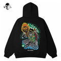 Warren Lotas Boston Flame Skull Basketball Hoodie - Black