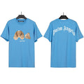 Palm Angels Headless Bear Graphic T-Shirt - Bright Blue