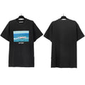 Palm Angels Ocean Speedboat Photo Graphic T-Shirt - Black