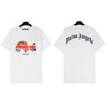 Palm Angels Union Jack Bear Graphic T-Shirt - White