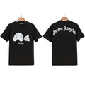 Palm Angels Glitter Bear Graphic T-Shirt - Black
