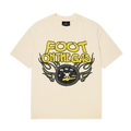 BROKEN PLANET MARKET 'FOOT ON THE GAS' TEE (VANILLA WHITE)