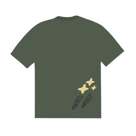 BROKEN PLANET MARKET 'SPACE TRAILS' TEE (AGAVE)