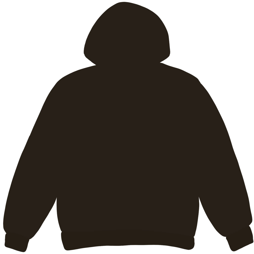 Broken Planet Market Dark Brown Zip Up Hoodie