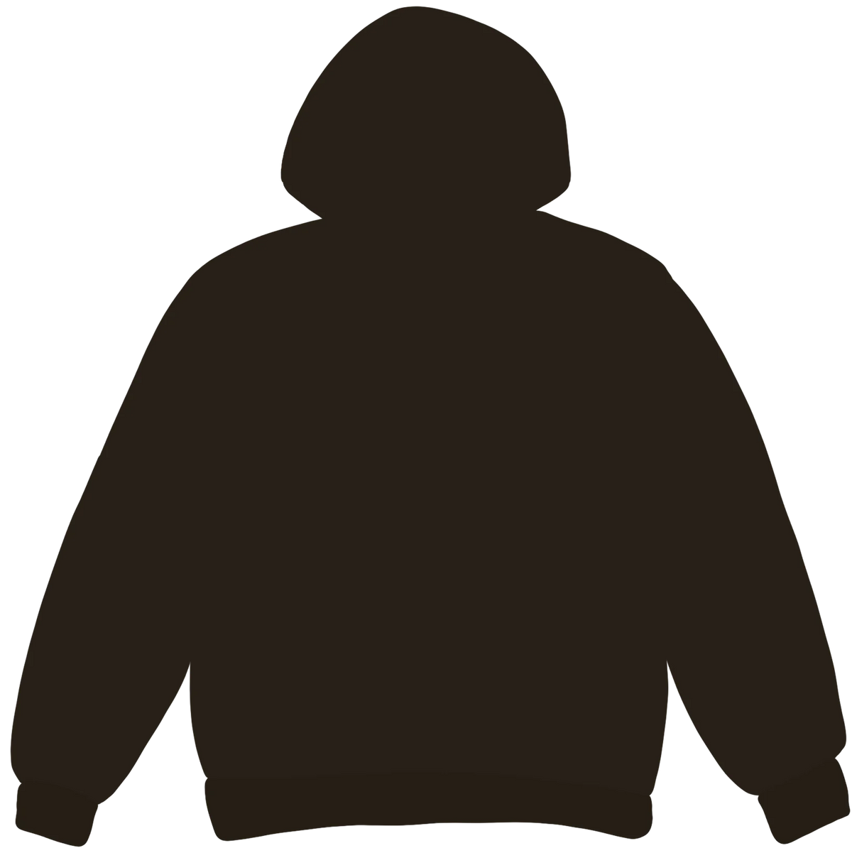 Broken Planet Market Dark Brown Zip Up Hoodie